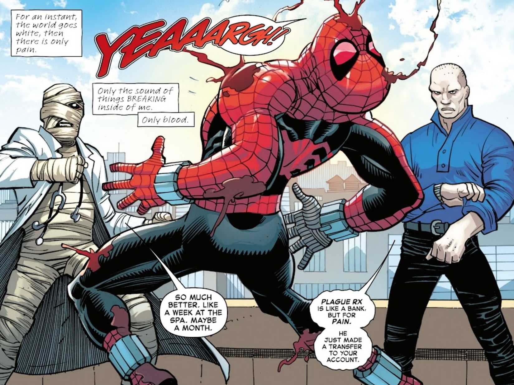 spider-man takes on plague RX and learns his superpower