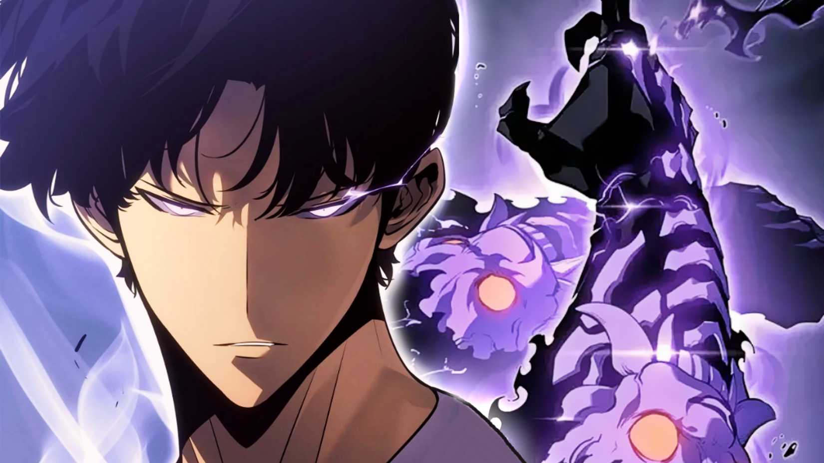 Sung Suho com manoplas ao fundo