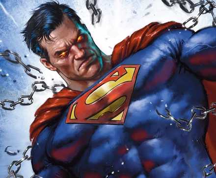 Superman Action Comics Cover Art breaking chains