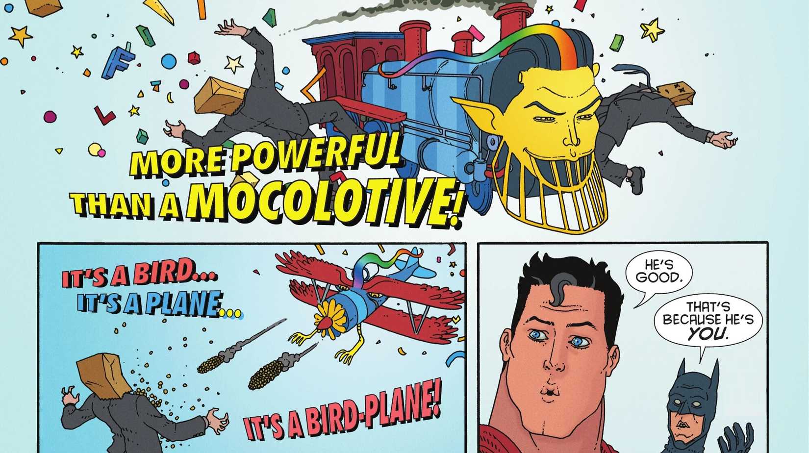 Superman Imp Kal-Elf se transforma em quadrinhos da quinta dimensão