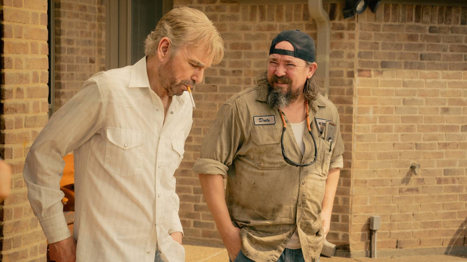 Tommy Norris (Billy Bob Thornton) and Dale (James Jordan) in Landman season 2