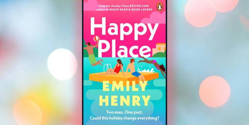 The book cover of The Happy Place by Emily Henry
