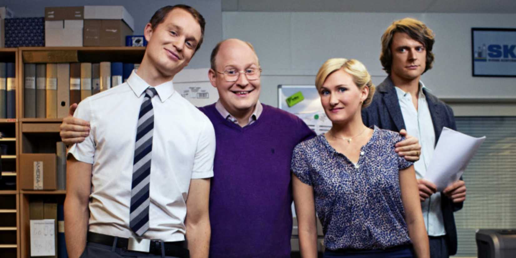 O elenco de Kontoret, a versão sueca de The Office