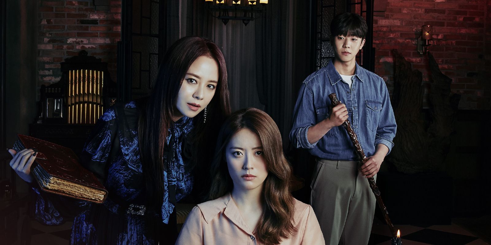 The cast of The Witch's Diner in a magical setting
