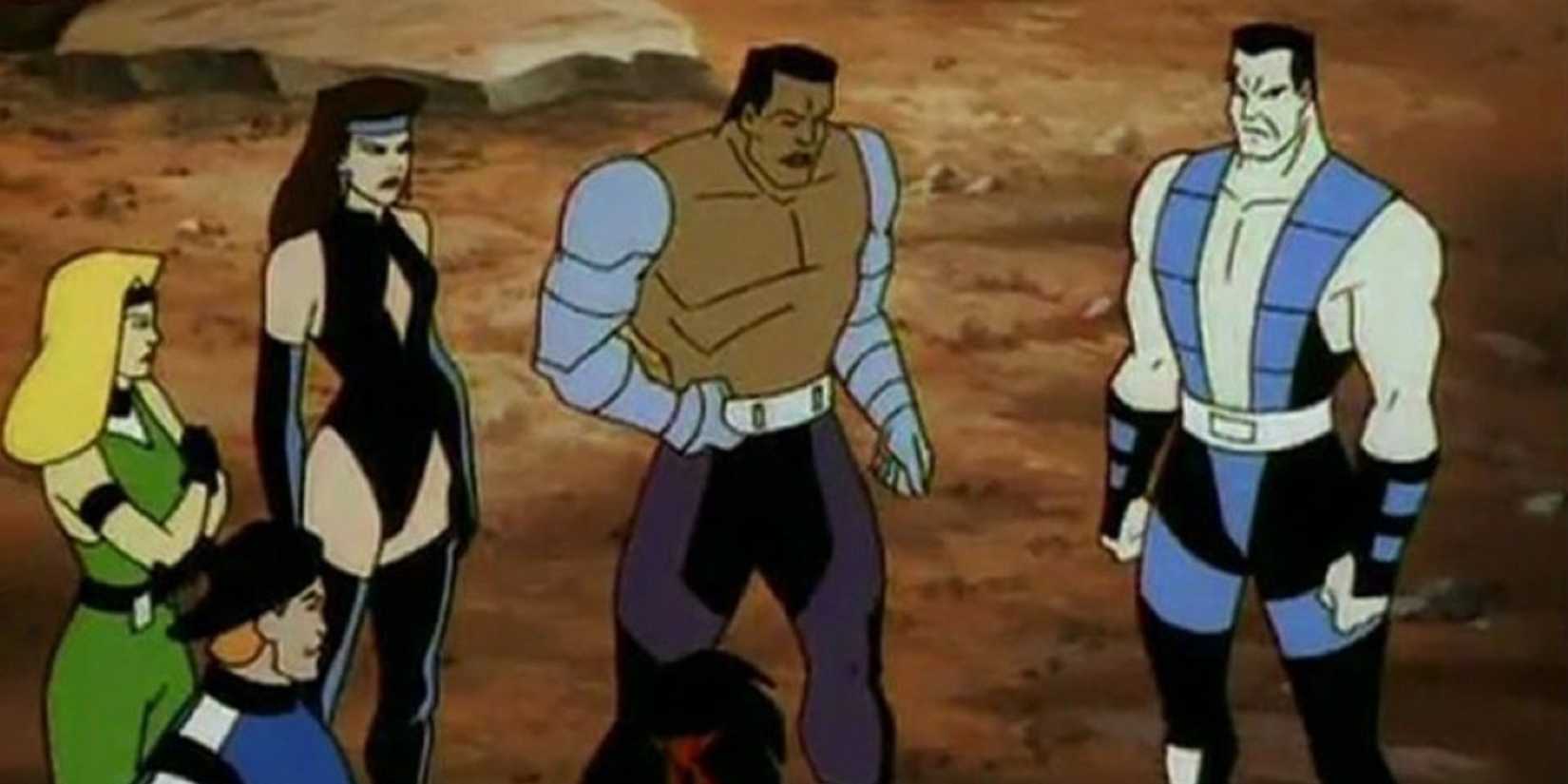 Os personagens centrais em Mortal Kombat: Defenders of the Realm