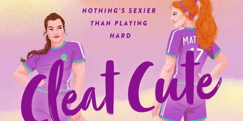The Cleat Cute book cover shows two soccer players smiling at each other