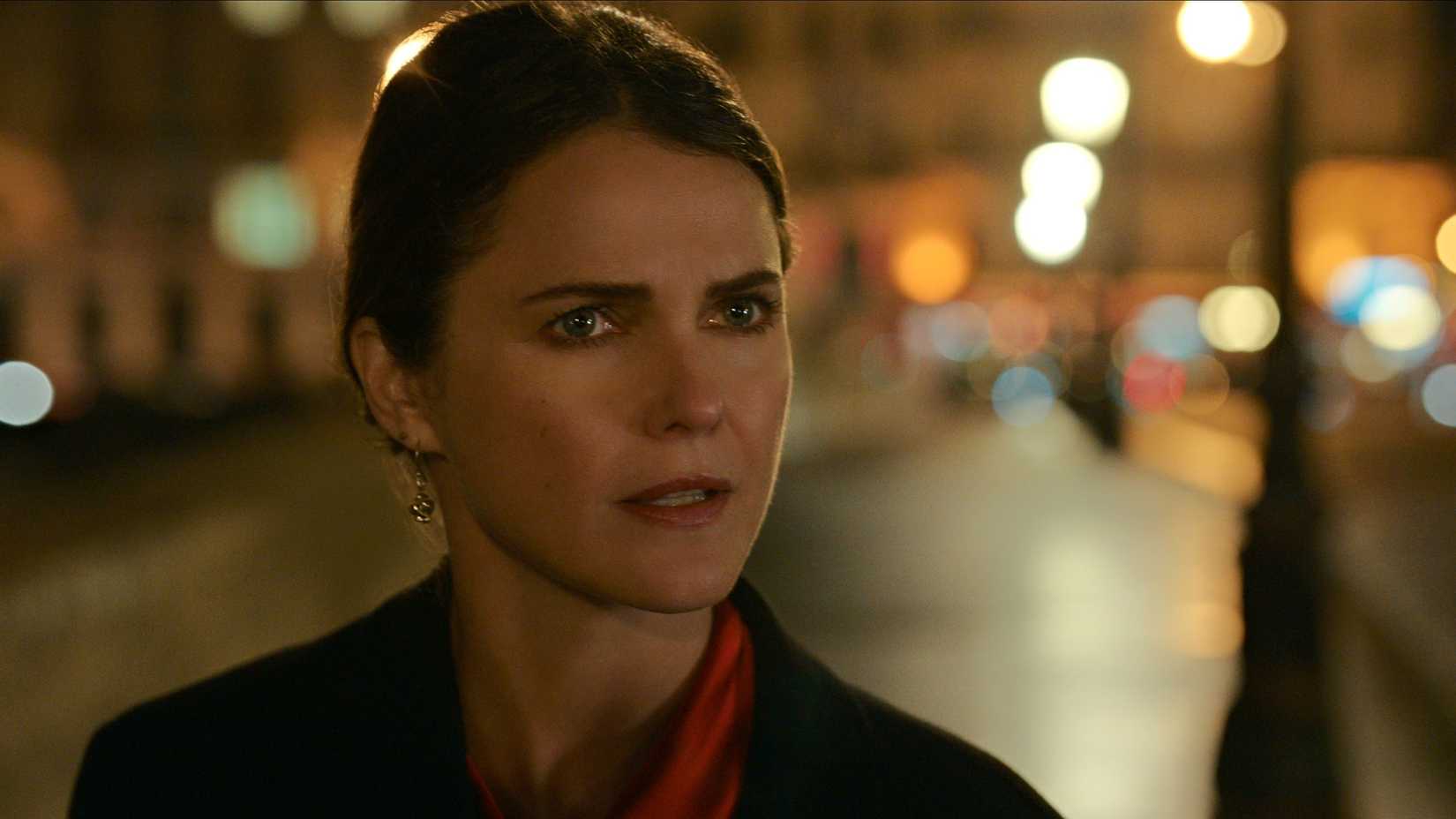 Kate Wyler (Keri Russell) looking confused in The Diplomat.