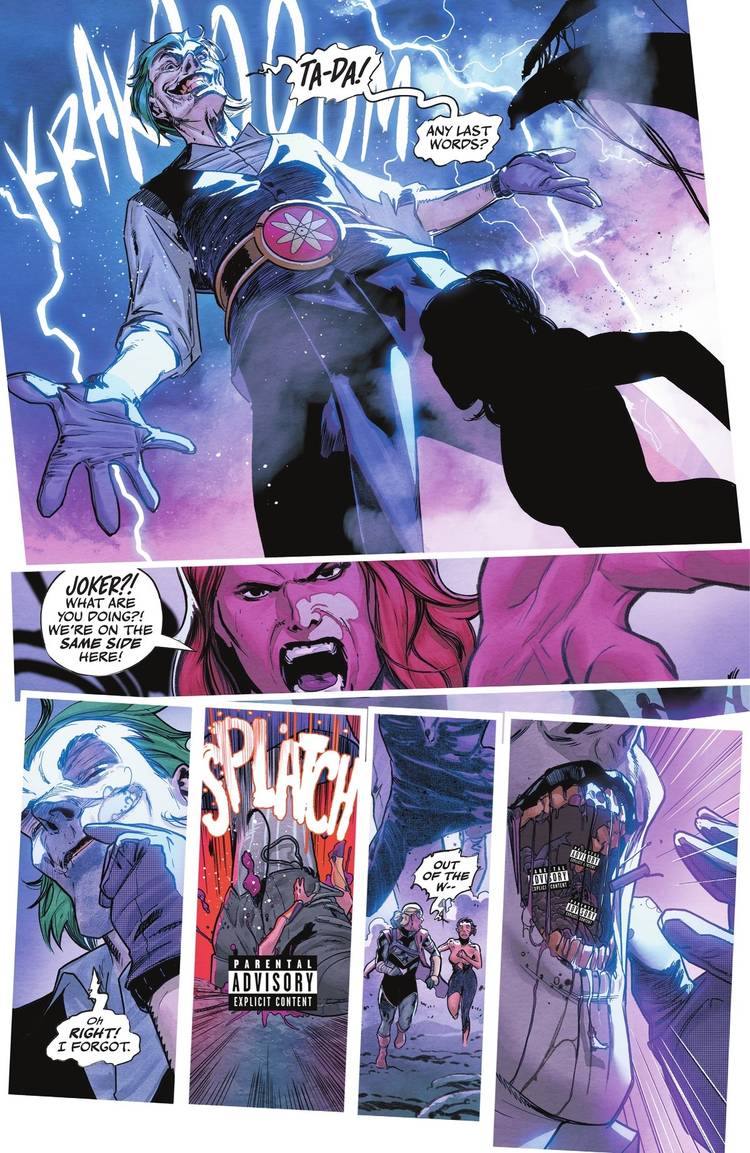 The Joker crushes Giganta and other fellow villains in DC KO #2