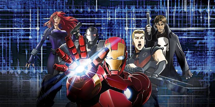 The poster for 2013 anime Iron Man: Rise of Technovore