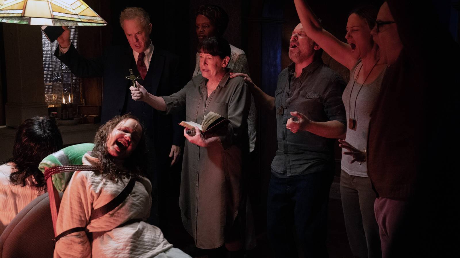 The religious avengers team up to exorcise a possessed girl in The Exorcist Believer