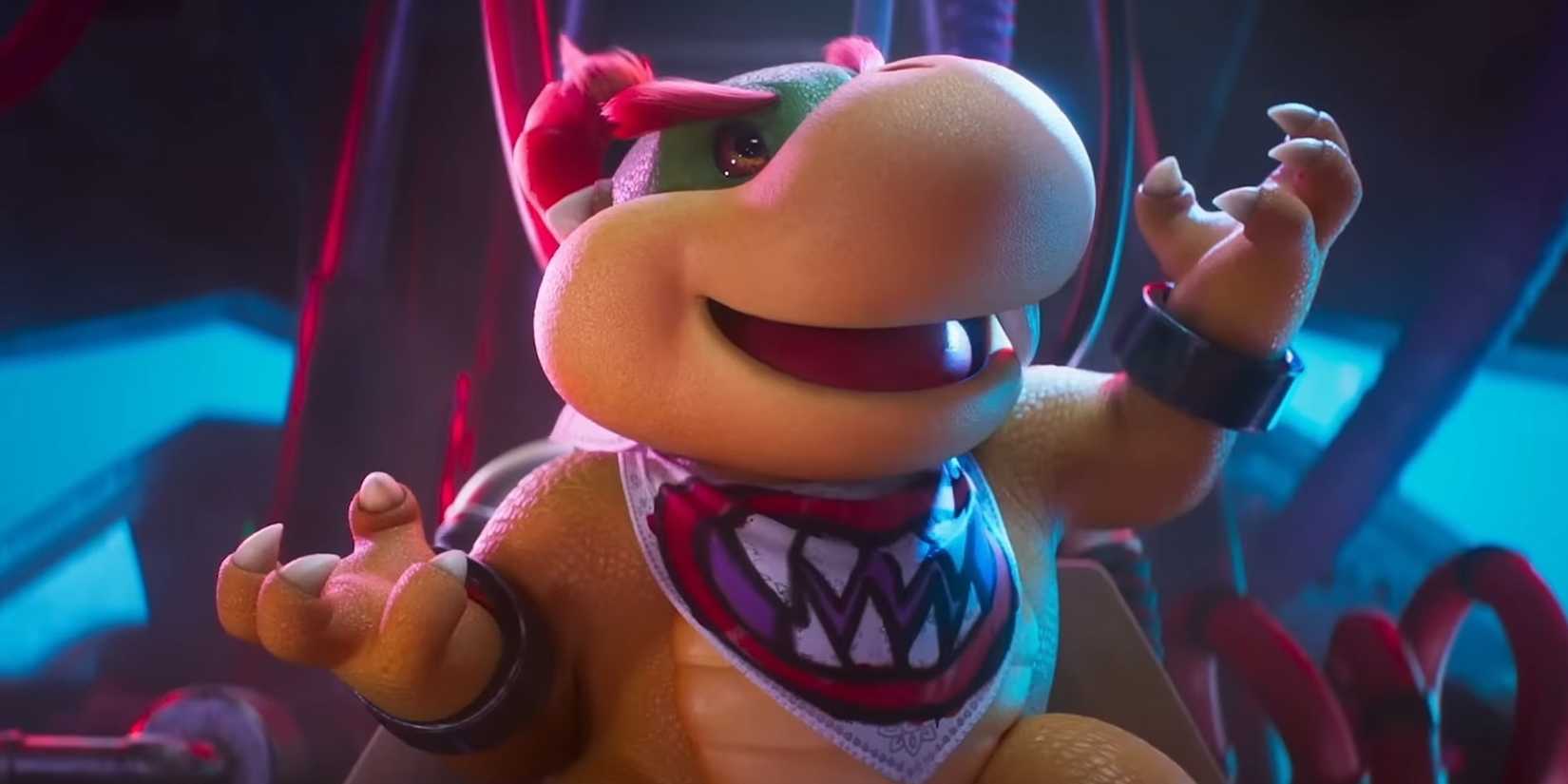 Bowser Jr. sorrindo em The Super Mario Galaxy Movie