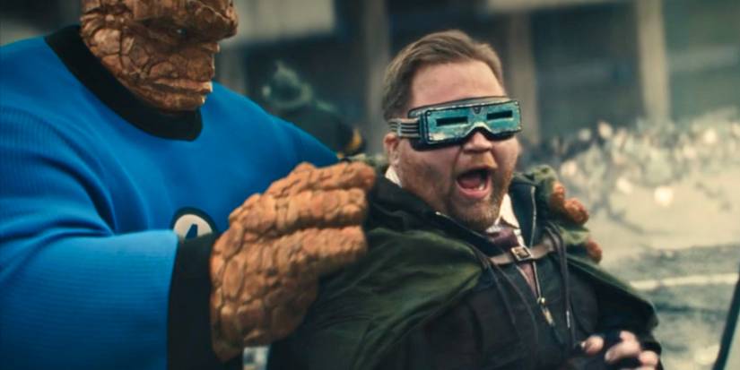 A Coisa usando o traje clássico de Kirby na montagem do Quarteto Fantástico no MCU.