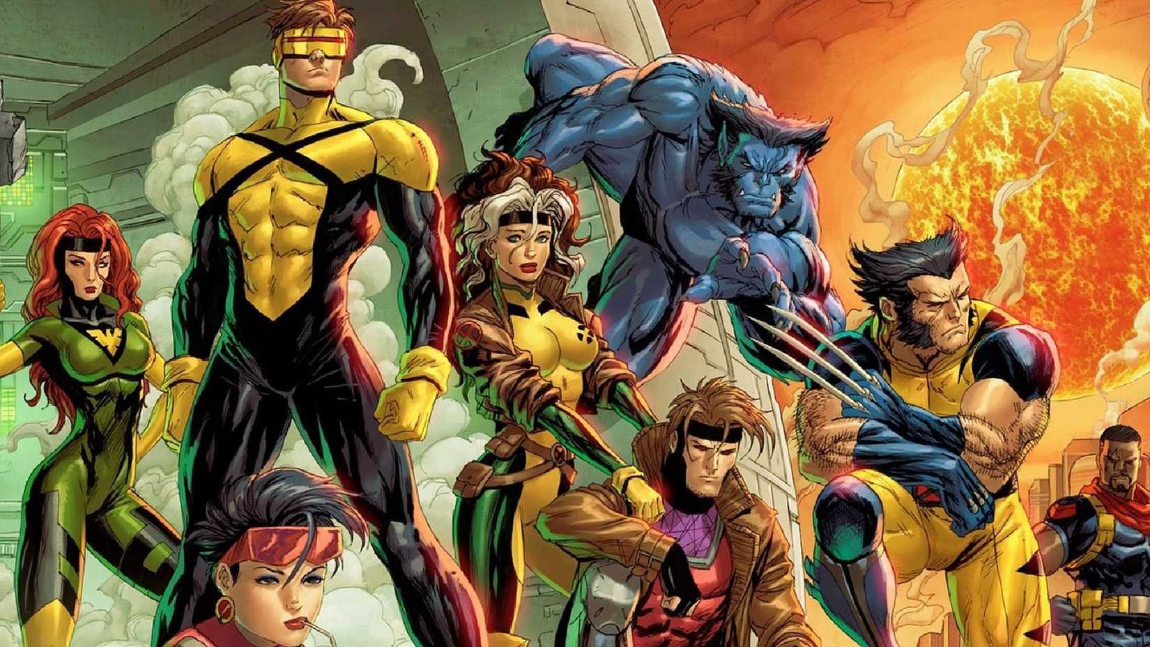 the x-men posing