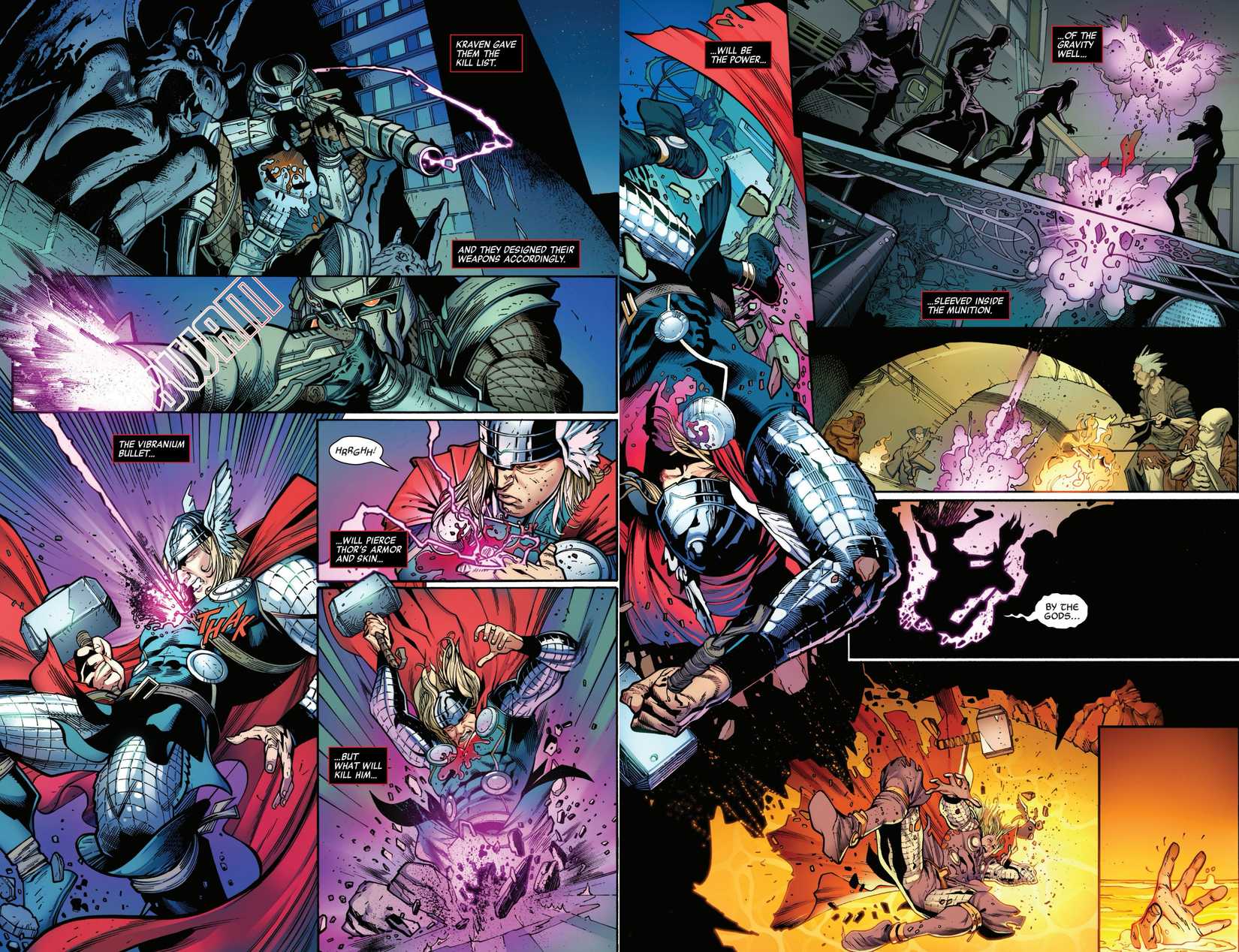 Predator Bullet Predator's Ultimate Weapon Kills Thor in Marvel's Brutal Crossover