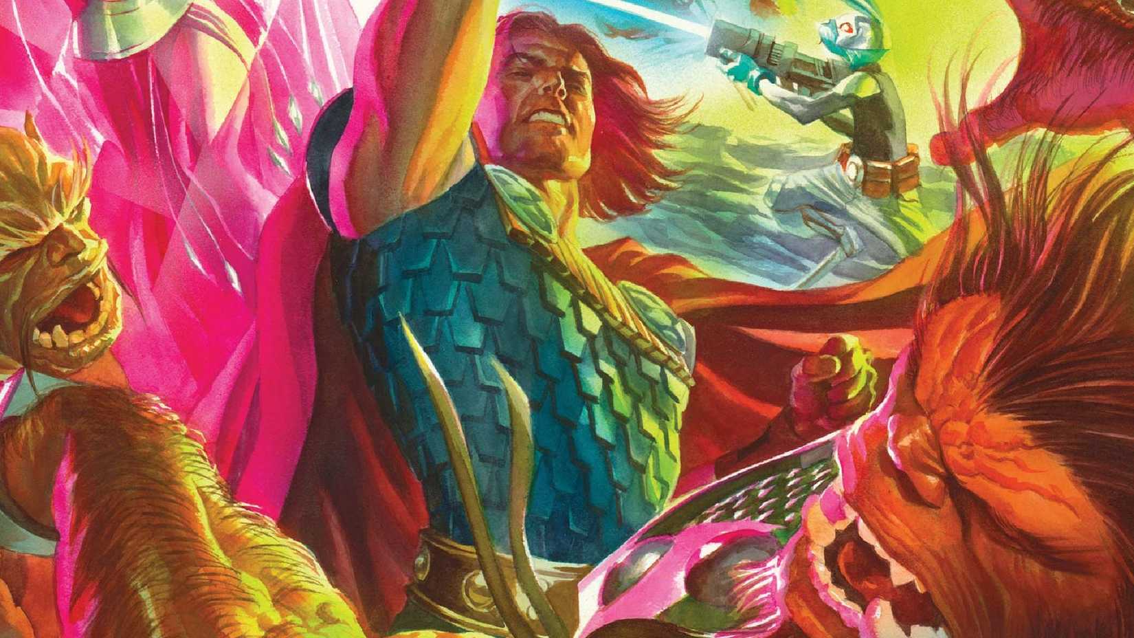 THOR'S SON MAGNI FIGHTING TROLLS