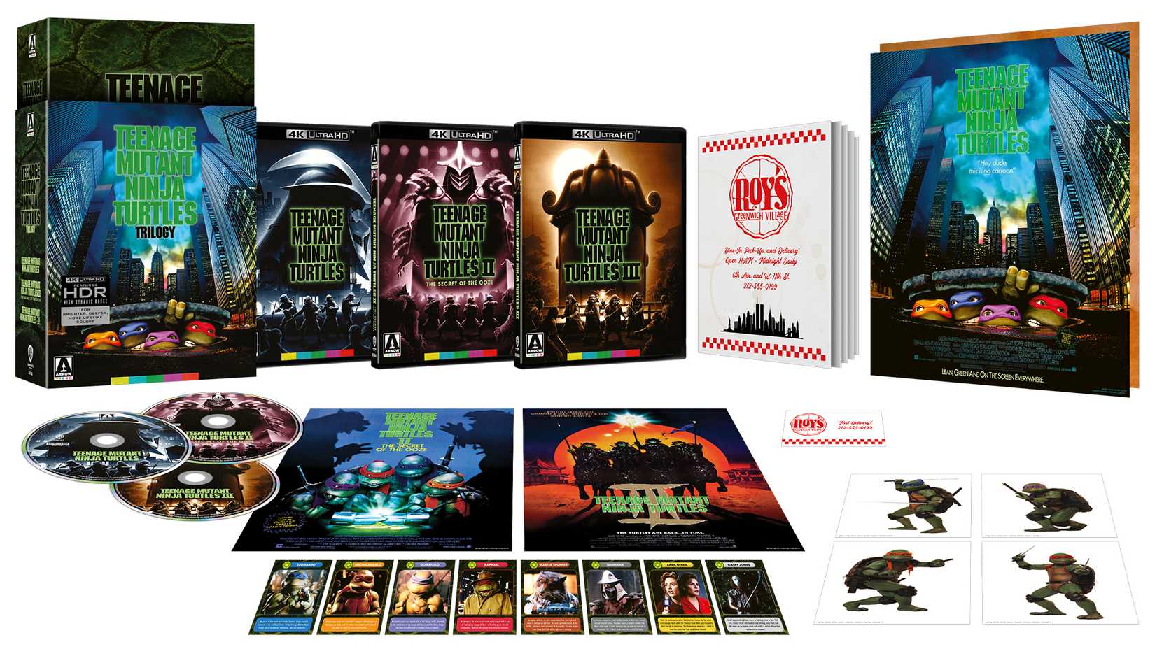 Packshot exclusivo da trilogia TMNT 4K da Arrow