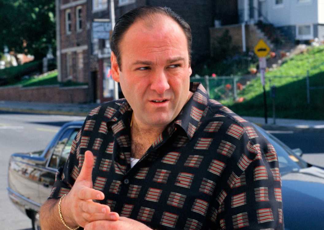 Tony Soprano in a promotional picture for The Sopranos