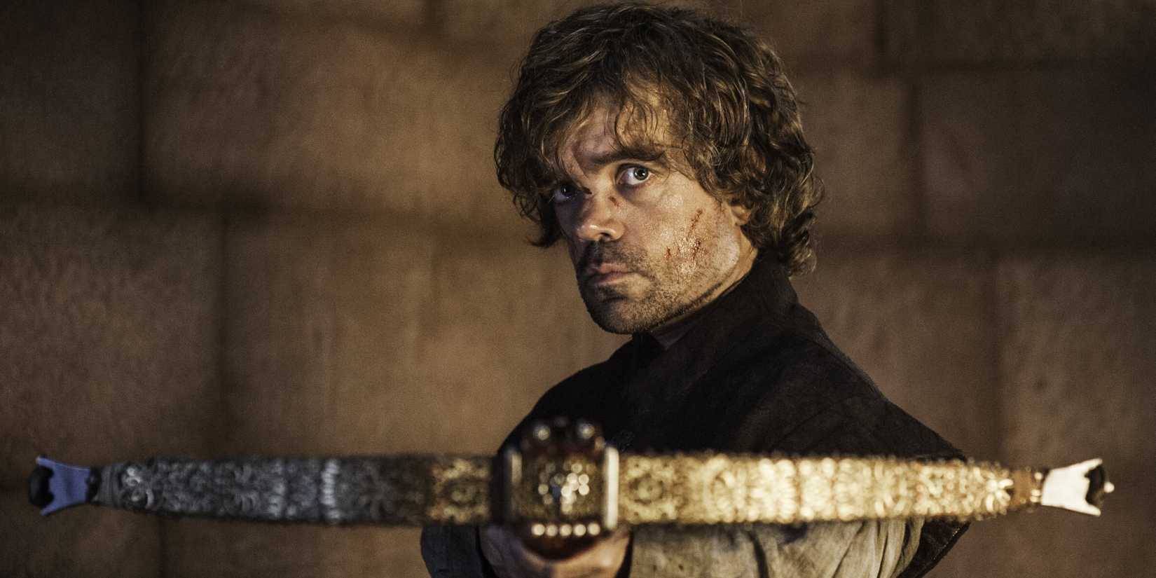 Tyrion armed with a crossbow in Game of Thrones