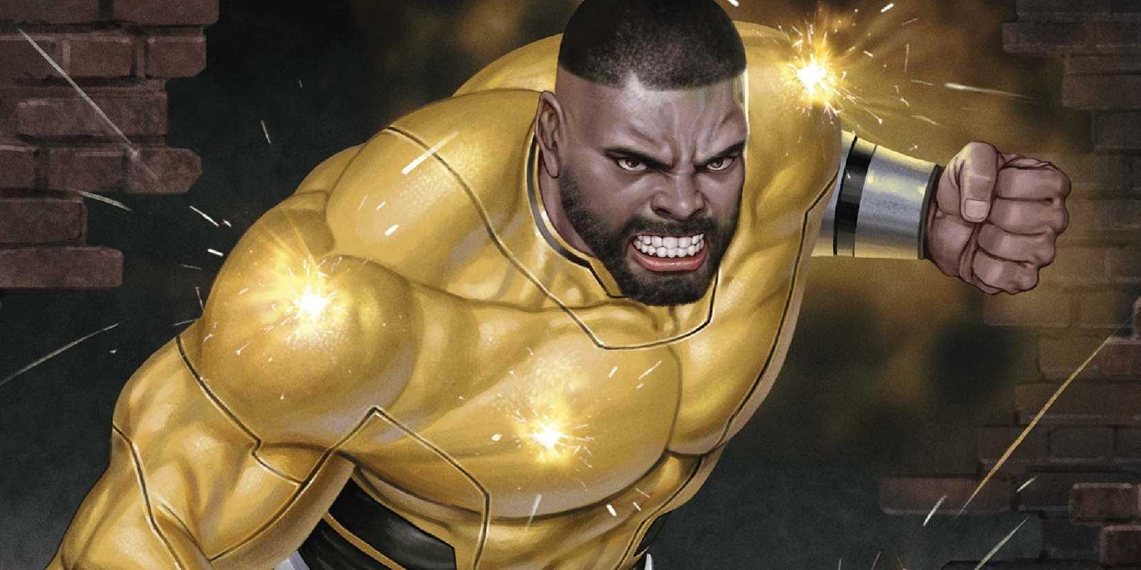 ultimate luke cage flexing