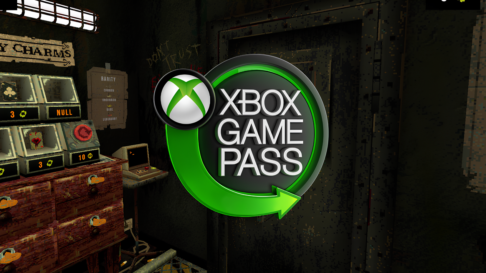 Xbox Game Pass Logo against a shady backdrop
