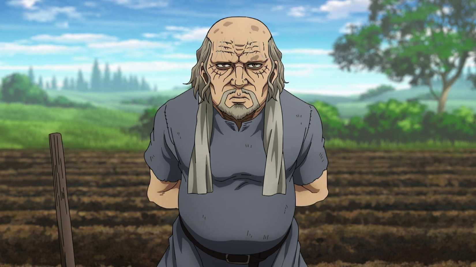 Sverkel standing in front of a plowed field