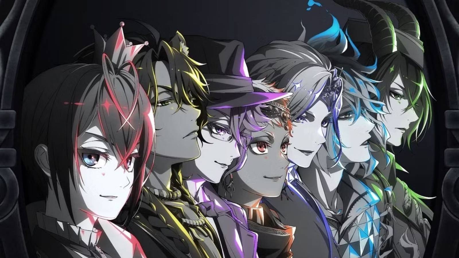 Group of characters from Disney Twisted-Wonderland anime