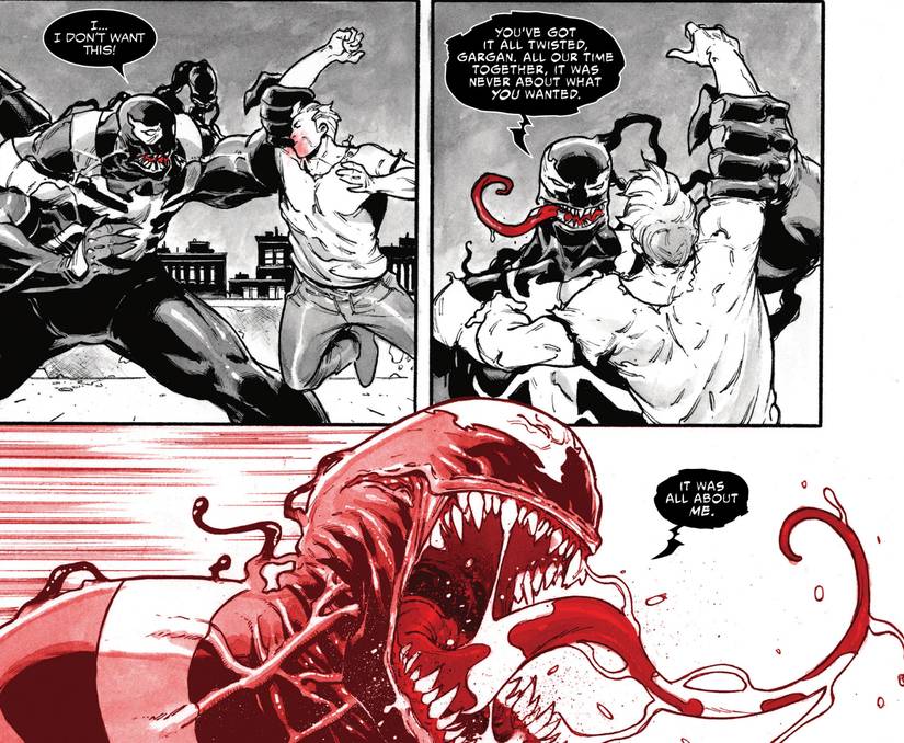Venom Reveals Scorpion Was Never In Control in Black, White, & Blood #4