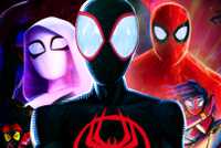 Versions of Spider-Man in Across The Spider-Verse Movie Art