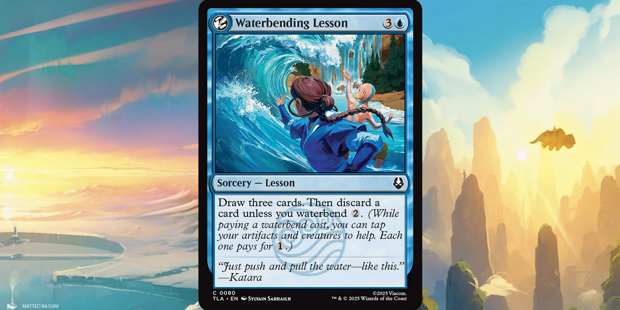 Waterbending Lesson MTG Card