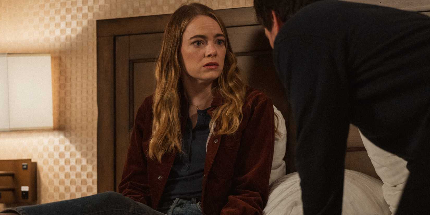 Whitney looking terrified at Asher in The Curse