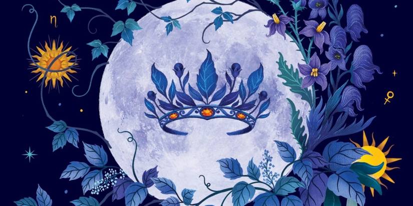 Capa do livro Wicked Lovely mostra uma lua com hera e uma coroa