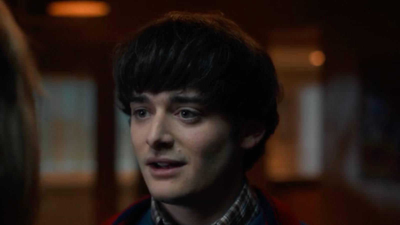 Will looks surprised in Stranger Things season 5