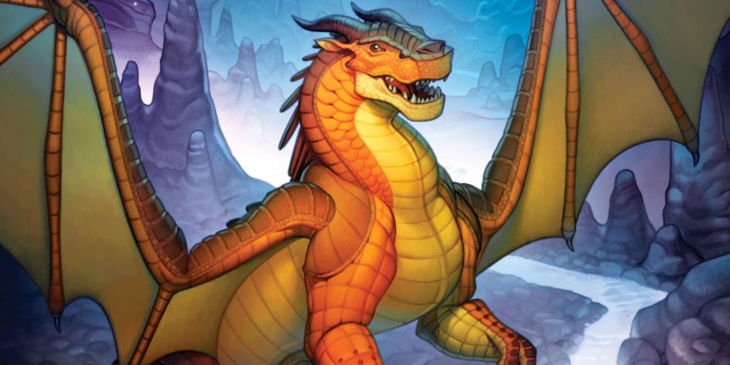 Wings of Fire's limited edition cover shows a dragon in a cave with a river.