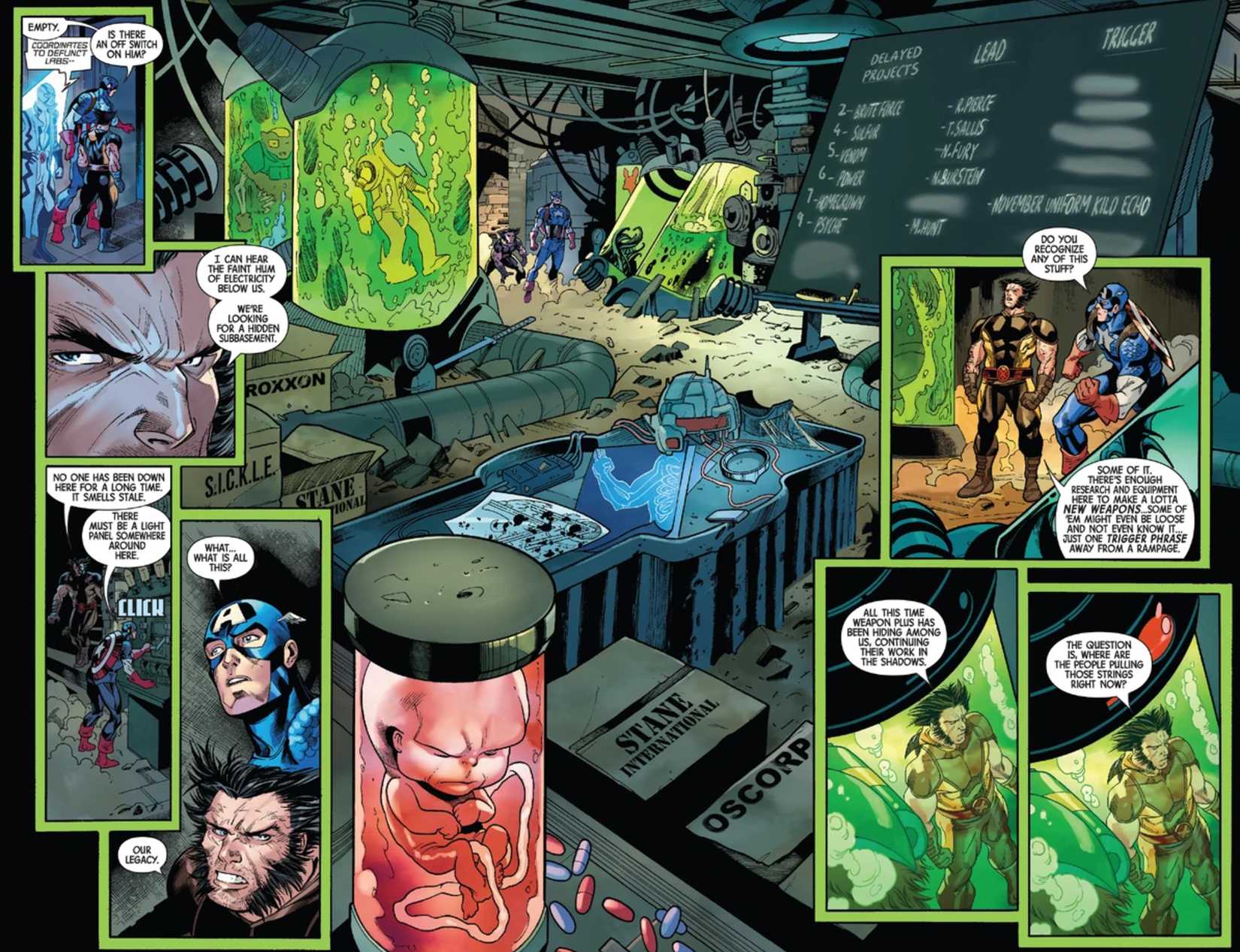 wolverine and captain america investigate weapon plus