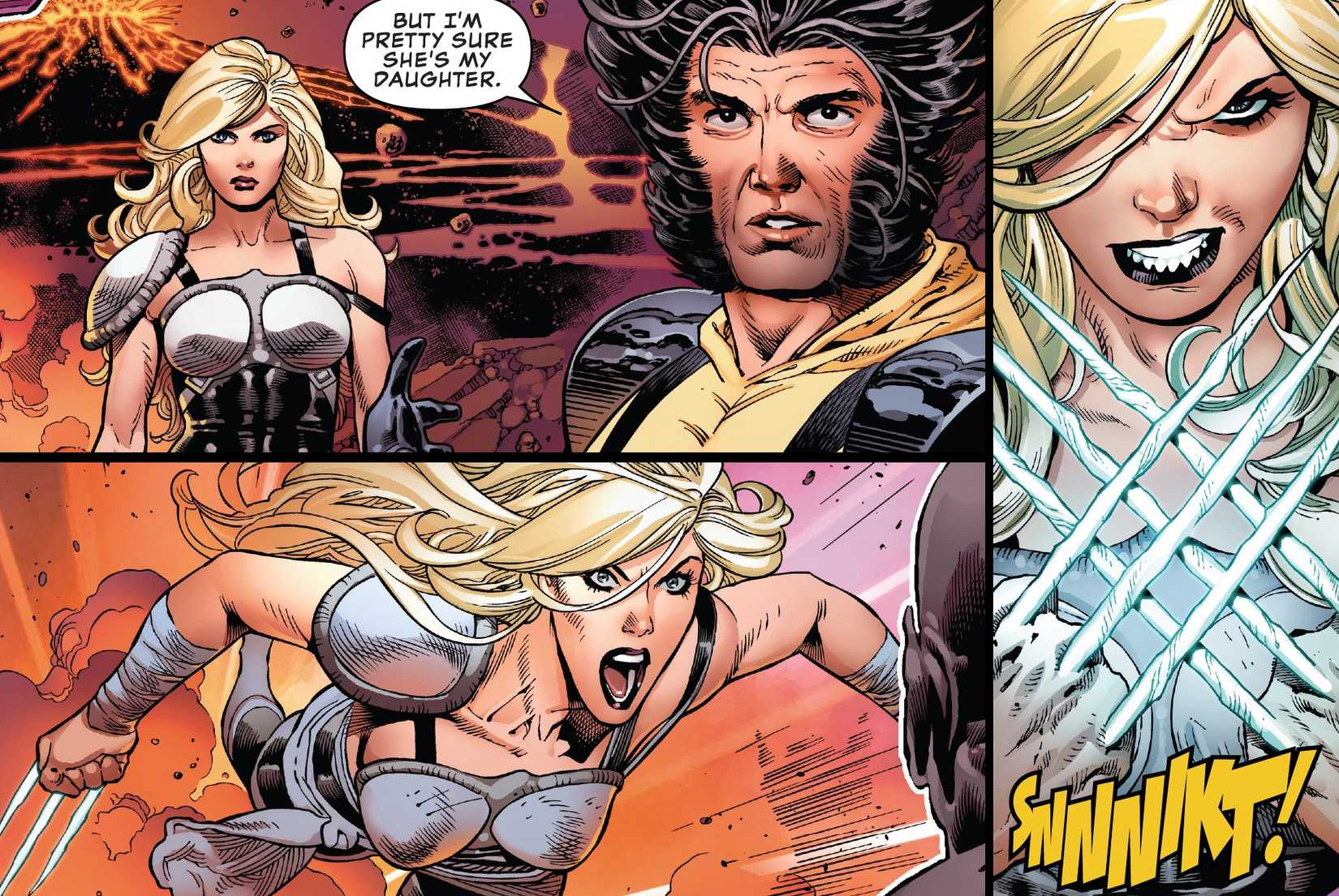 Wolverine Daughter Rien Shows Glowing Magic Claws in Comic Art