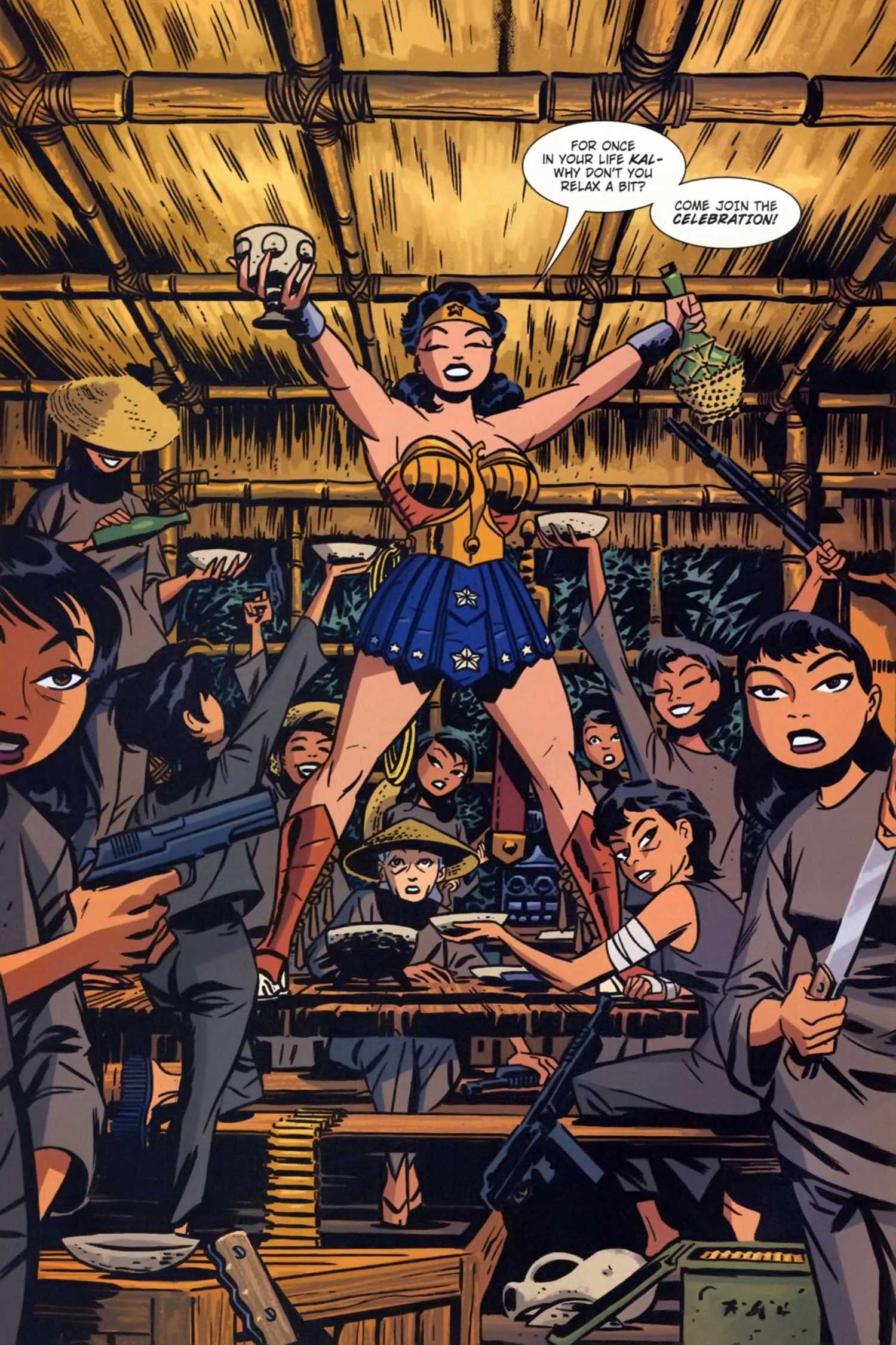 wonder woman's introduction in dc the new frontier