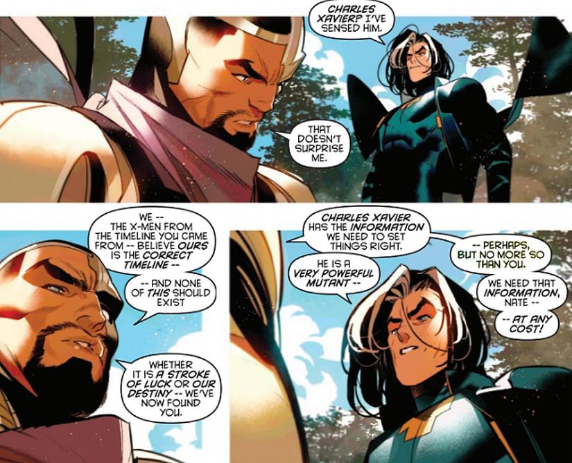 X-Men of Apocalypse #1, Forge and Nate Gray talk about Xavier
