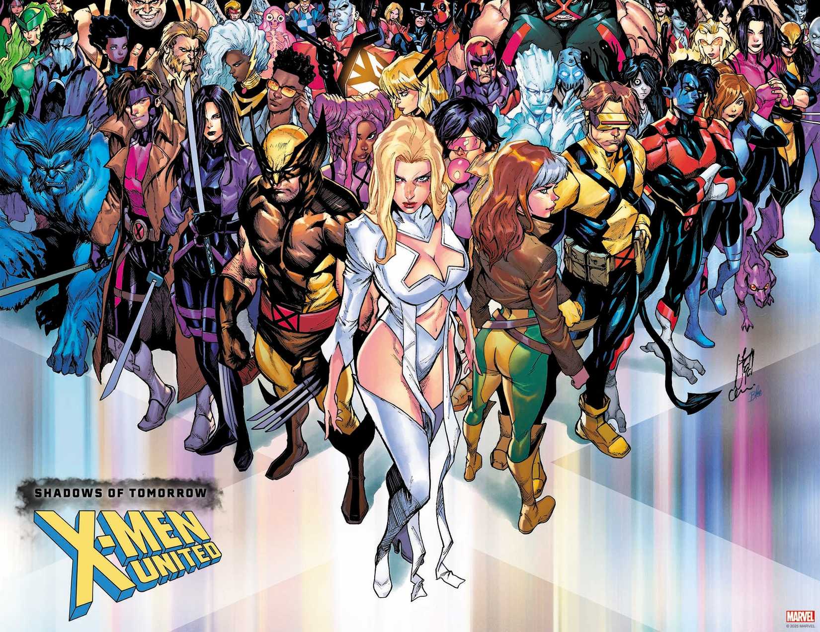 Stefano Caselli's connecting cover for X-Men United #1
