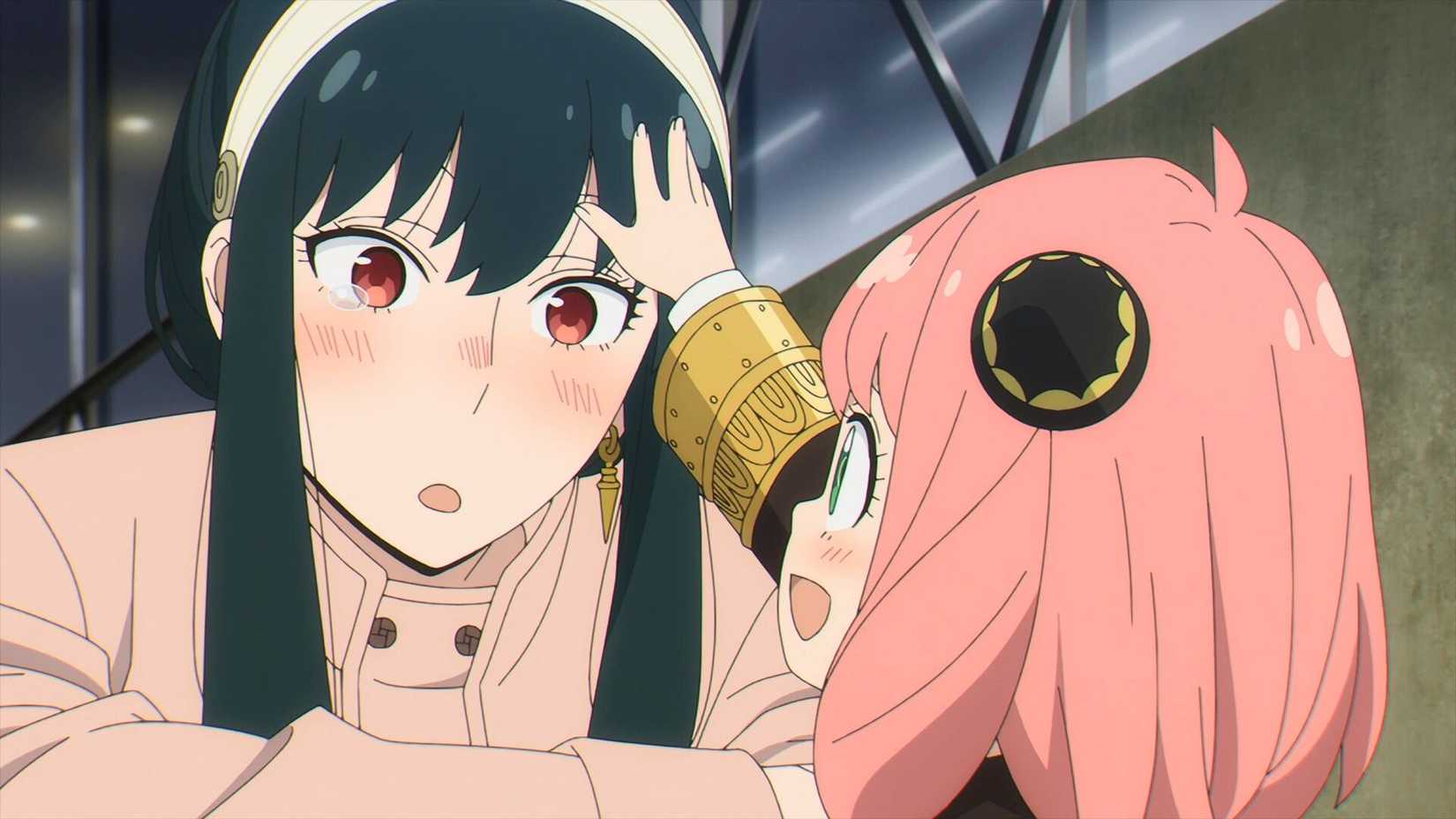 Anya patting Yor's head in Spy x Family