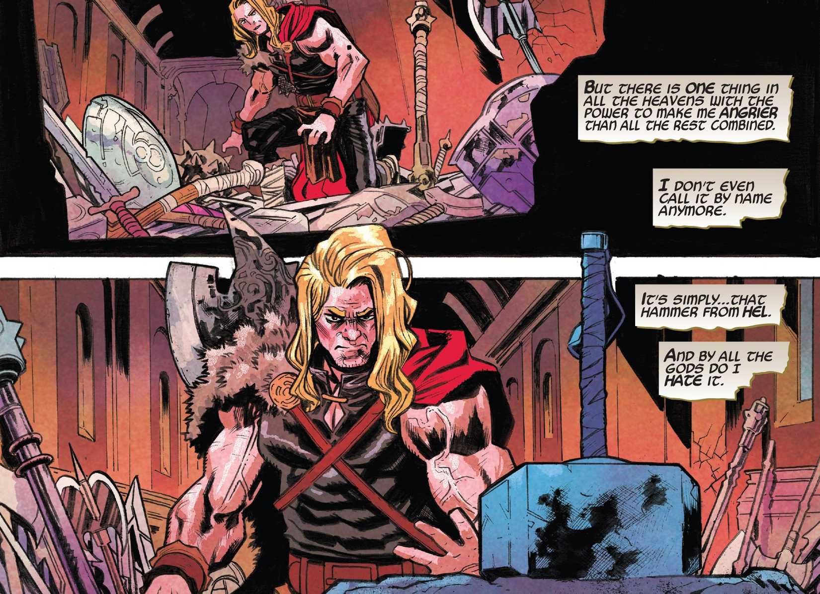 Young Unworthy Thor Explains He Hates Mjolnir in Comic Art