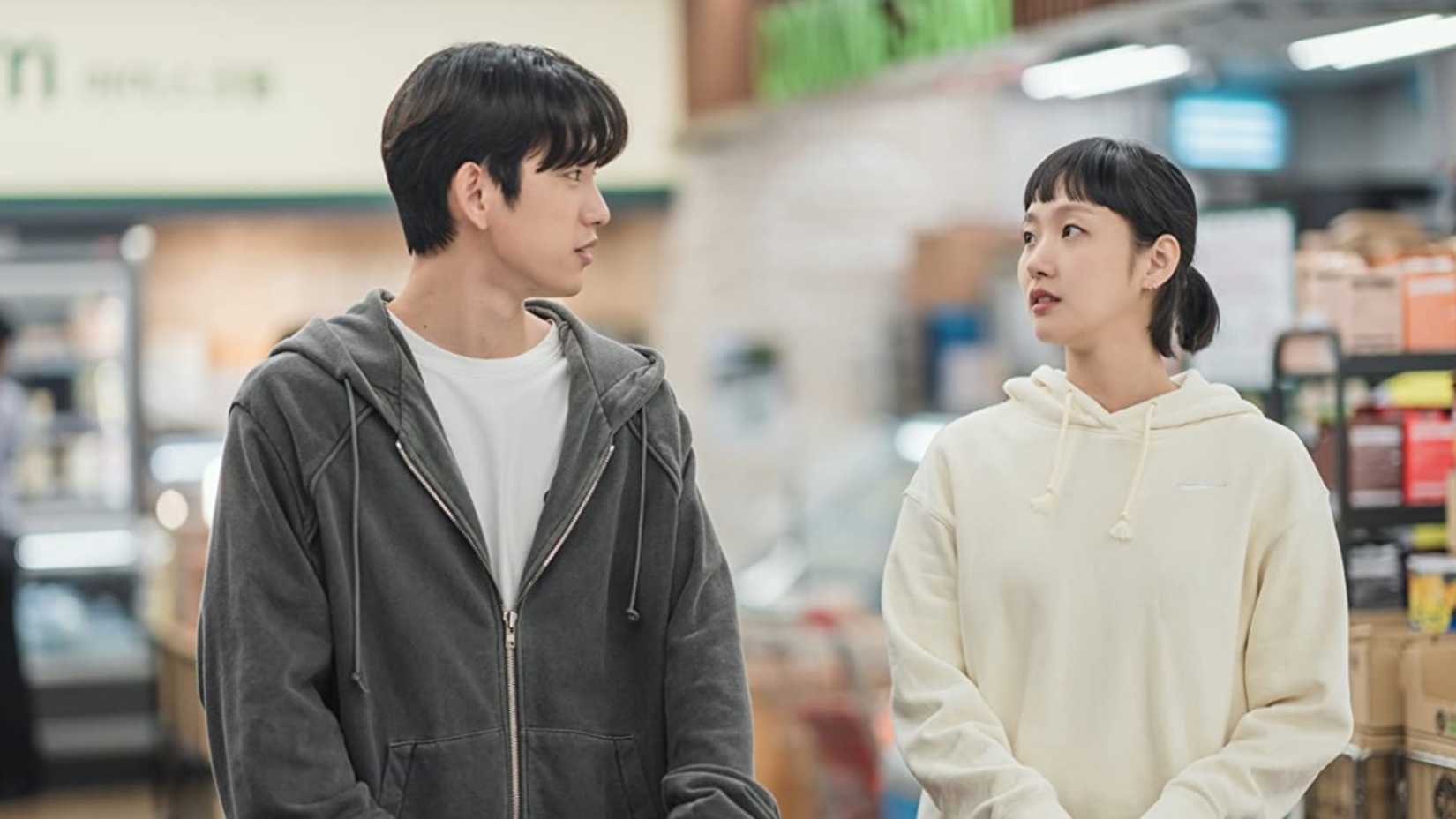 12 Upcoming K-Dramas You Cannot Miss 5 A man and a woman looking at each other in Yumi's Cells K-Drama