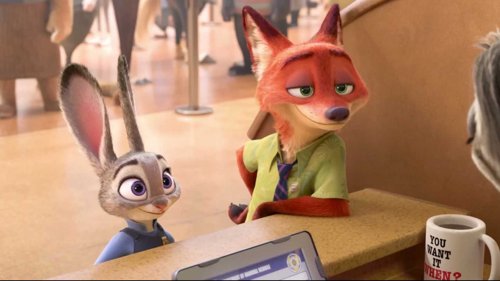 Judy Hopps e Nick Wilde de Zootopia