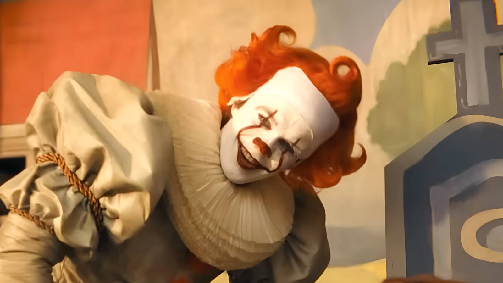 Bill Skarsgard in flashback in It: Welcome to Derry’s episode 7. 