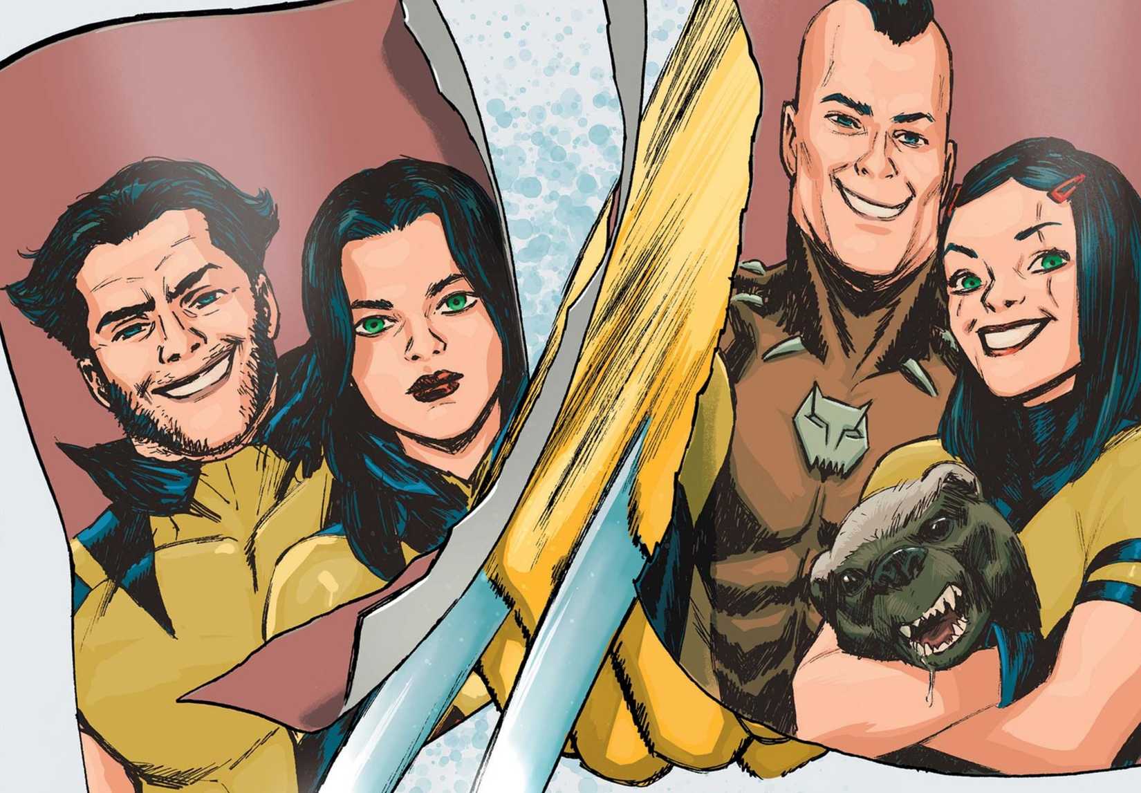 a photo of wolverine's family being torn apart