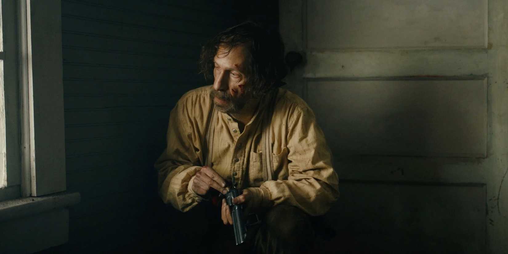 Tim Blake Nelson reloading in Old Henry