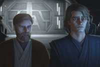 Anakin and Obi-Wan standing on a ship in Star Wars The Clone Wars season 7