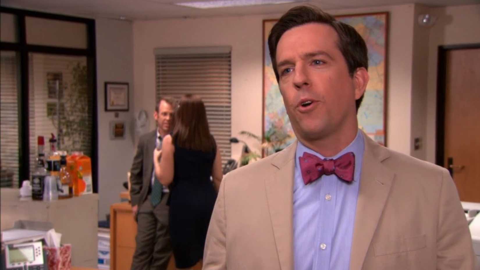 Andy Bernard em uma fala para a câmera no final de The Office