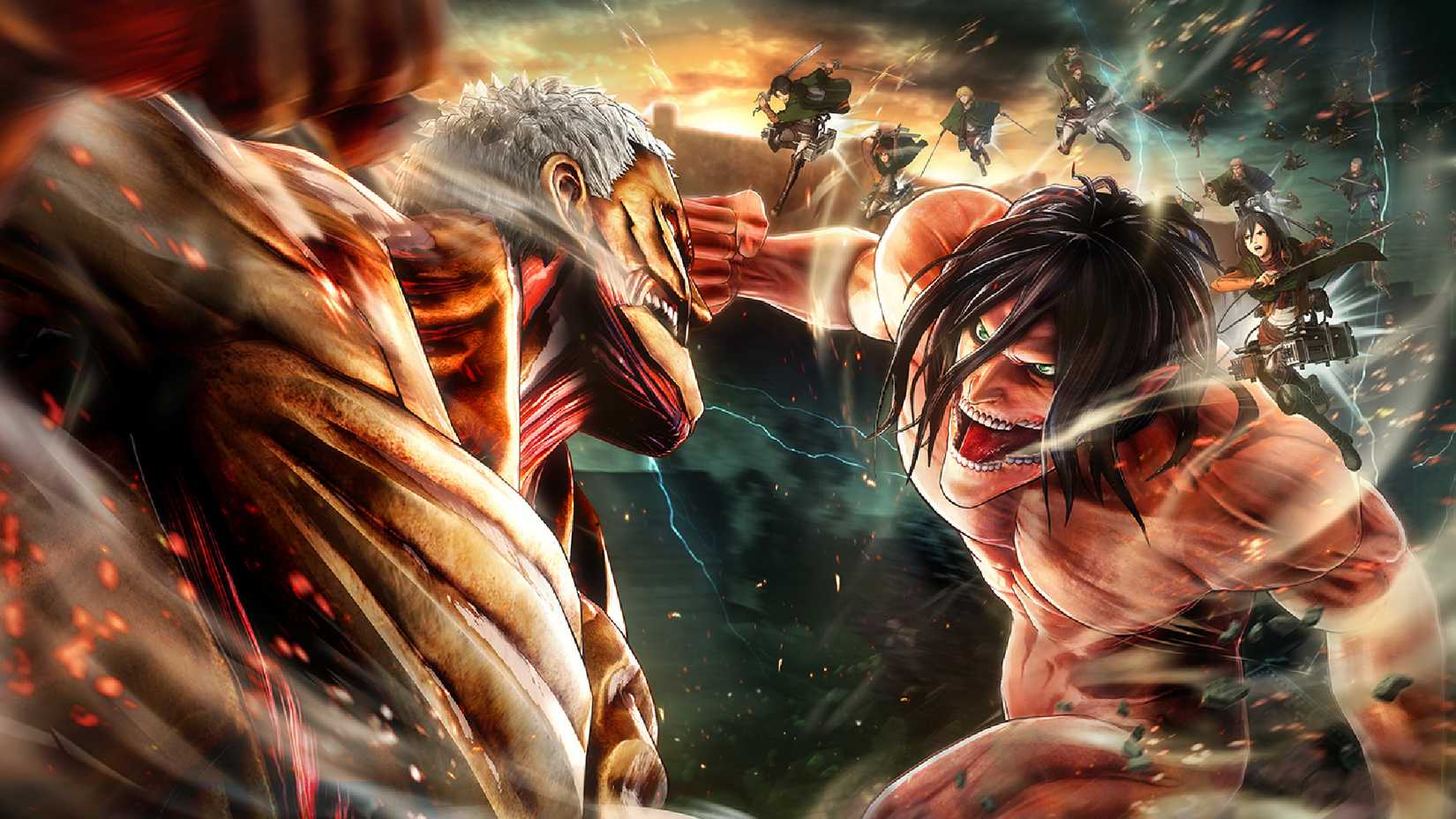 Armored Titan Vs Attack Titan From Game