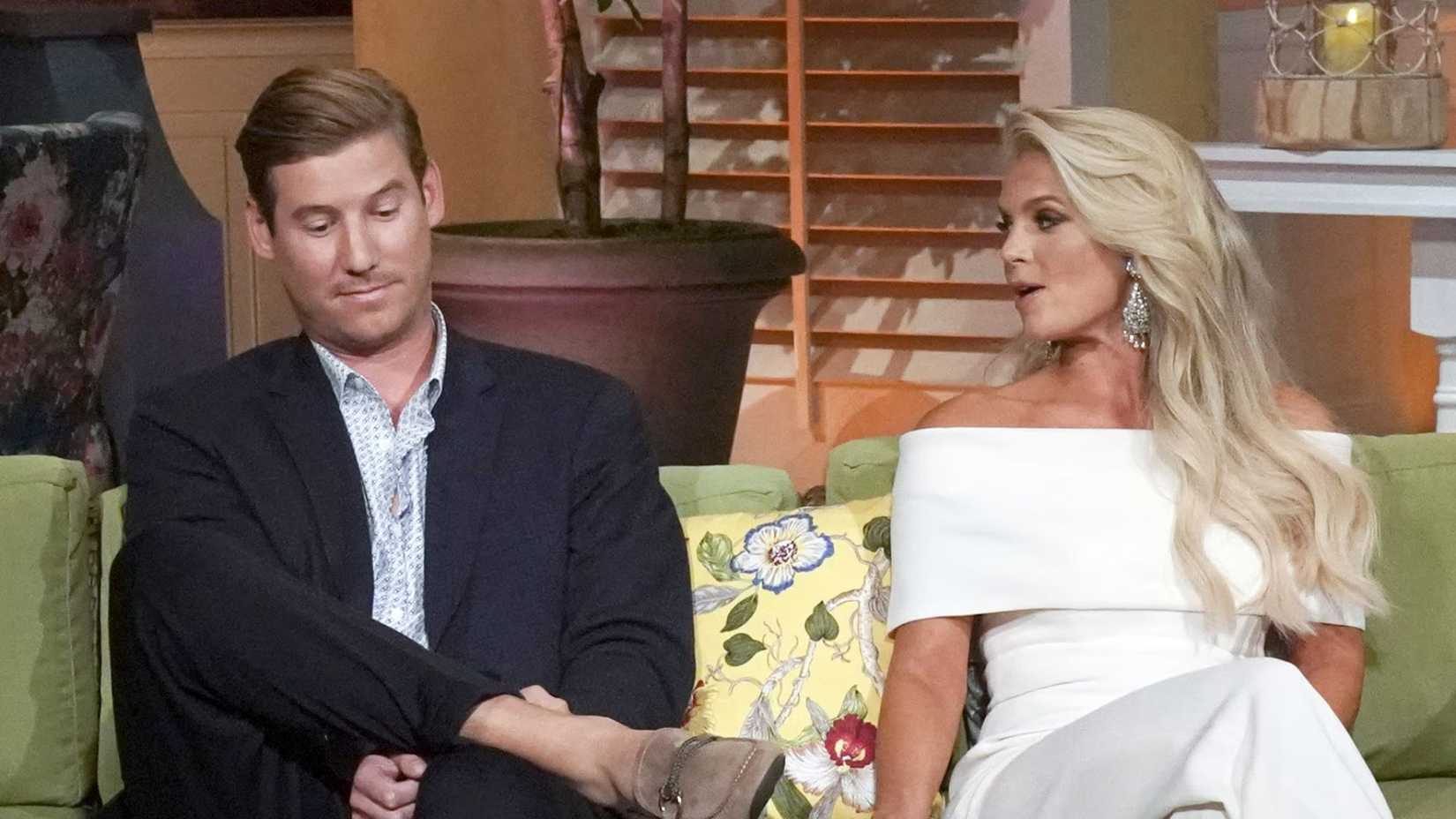 Austen and Maidson sitting next to each other on Southern Charm