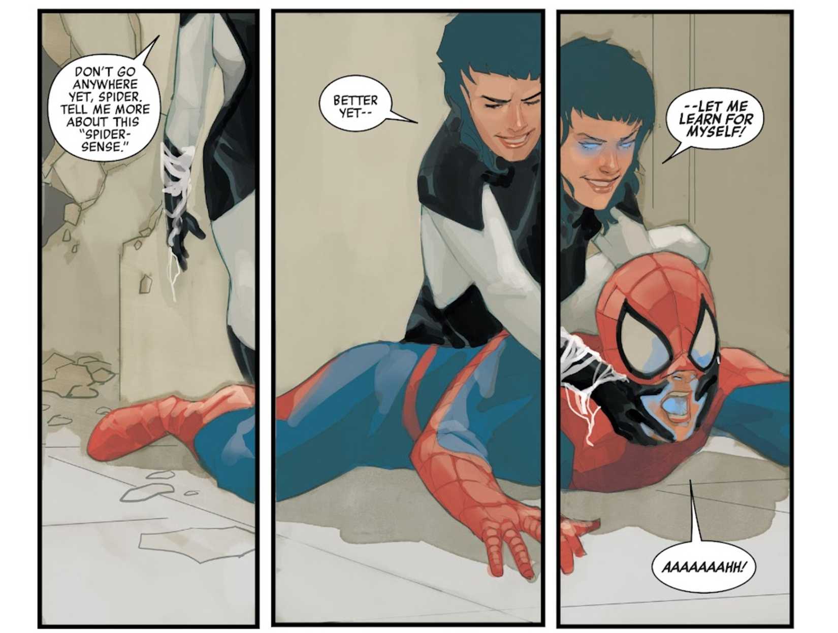 avenger x stealing spider-man's powers